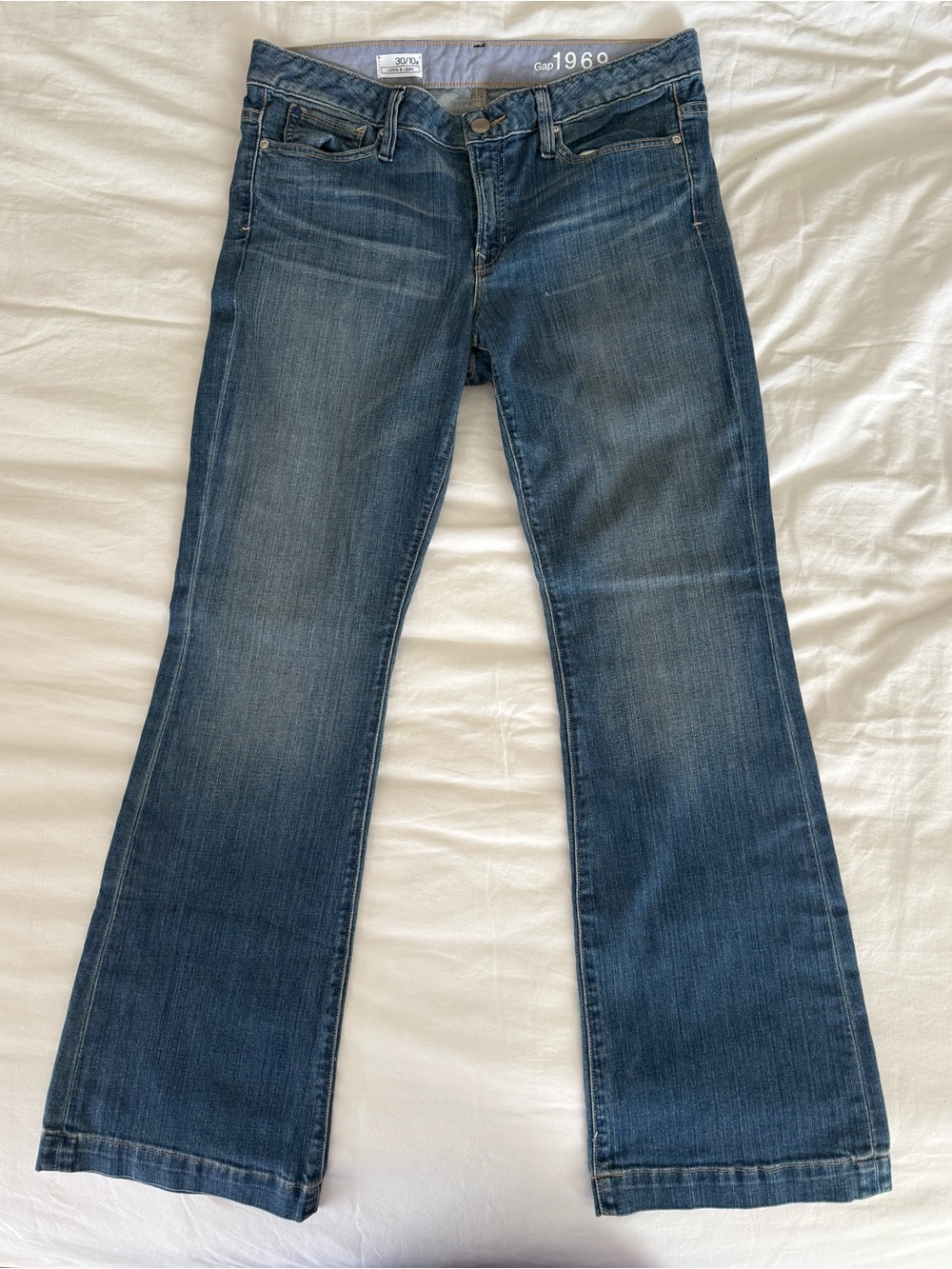NWOT GAP 1969 Long & Lean Denim Jeans Size 30/10a (Ankle)